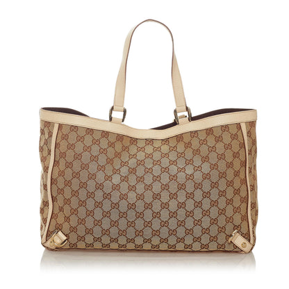 Gucci GG Canvas Abbey D- Ring Tote Bag (SHG-27554)