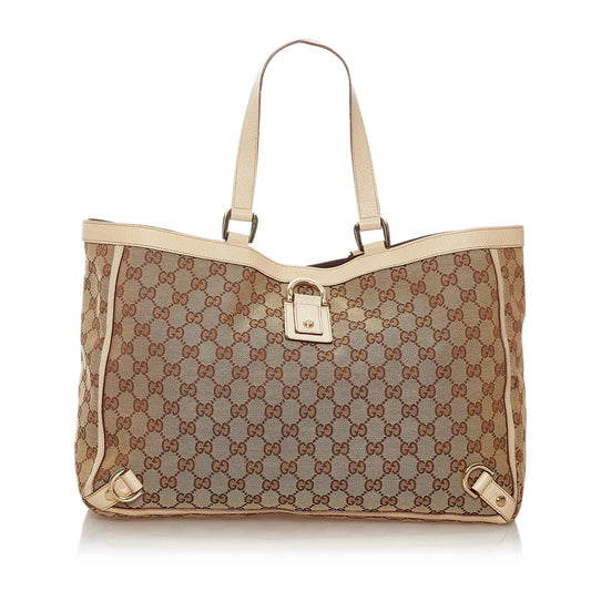 Gucci GG Canvas Abbey D- Ring Tote Bag (SHG-27554)