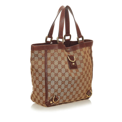 Gucci GG Canvas Abbey D-Ring Tote Bag (SHG-27734)