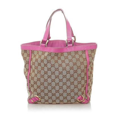 Gucci GG Canvas Abbey D-Ring Tote Bag (SHG-32023)