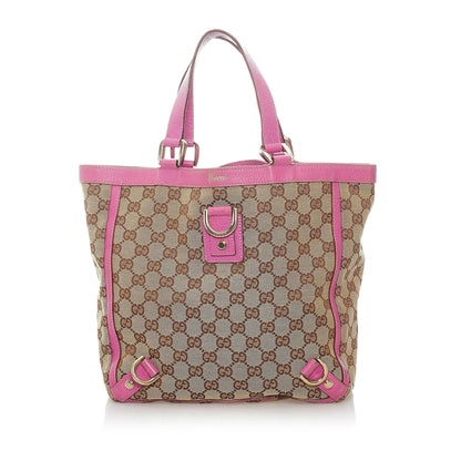 Gucci GG Canvas Abbey D-Ring Tote Bag (SHG-32023)