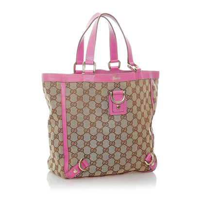 Gucci GG Canvas Abbey D-Ring Tote Bag (SHG-32023)