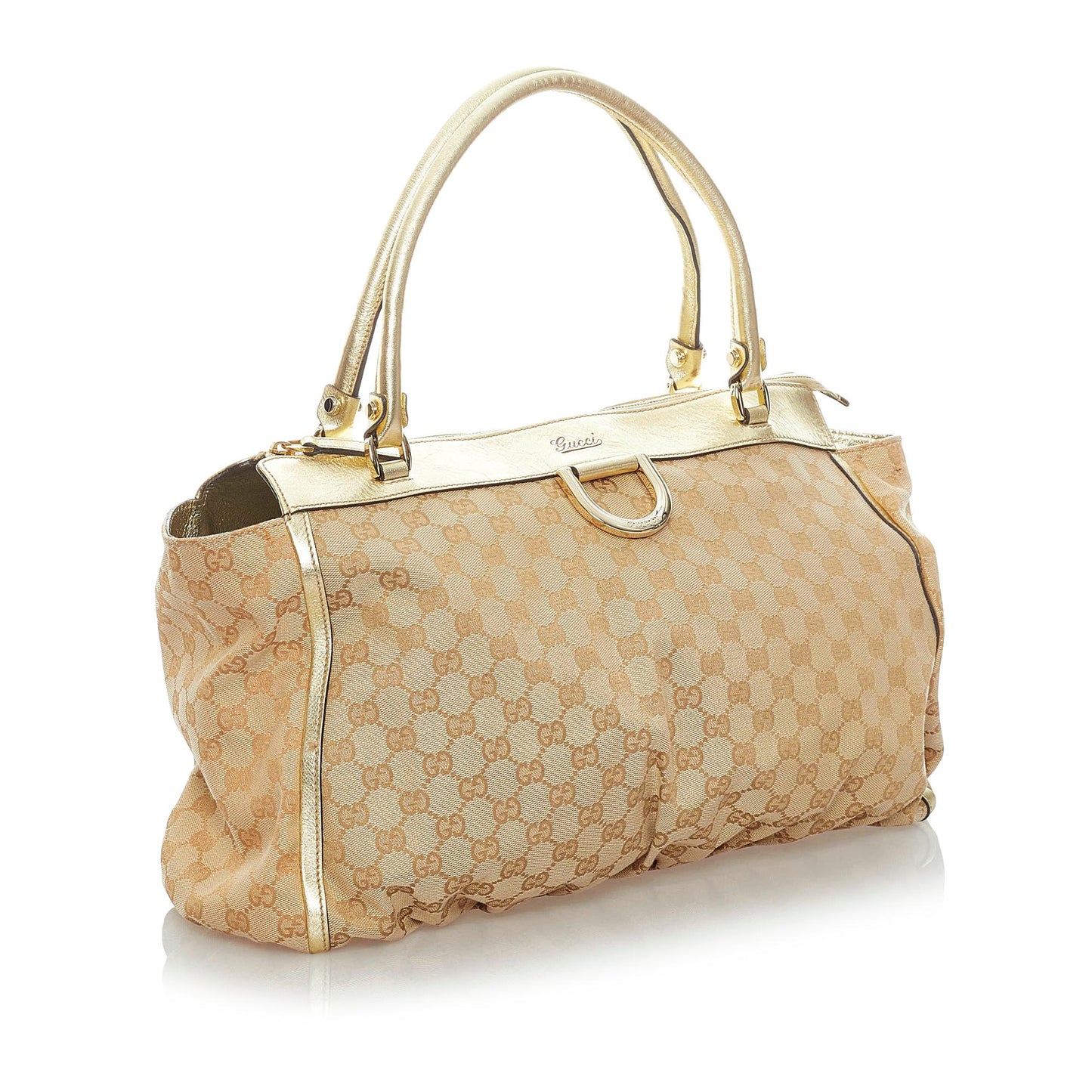 Gucci GG Canvas Abbey-D Ring Tote Bag (SHG-32914)