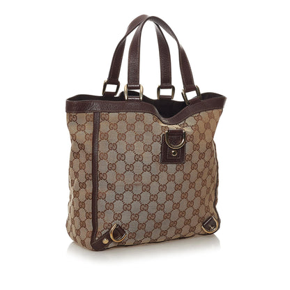 Gucci GG Canvas Abbey D-Ring Tote Bag (SHG-32980)