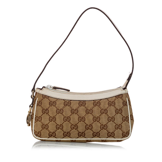 Gucci GG Canvas Baguette (SHG-28805)