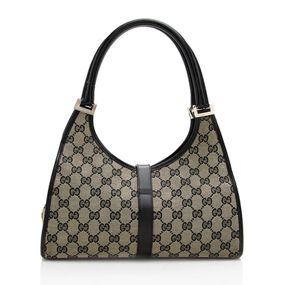 Gucci GG Canvas Bardot Satchel (SHF-18166)