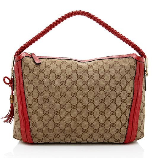 Gucci GG Canvas Bella Medium Hobo (SHF-17542)