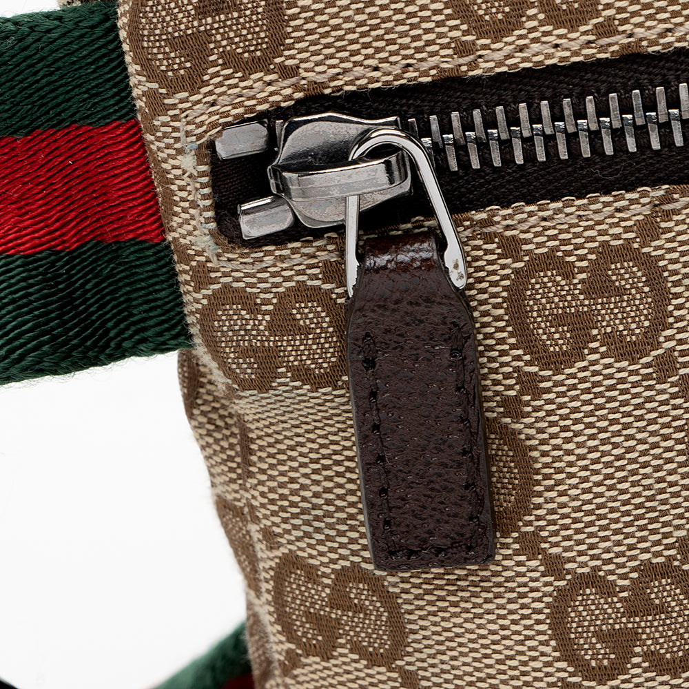 Gucci GG Canvas Web Belt Bag (SHF-18769)