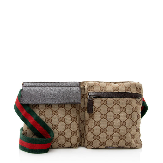 Gucci GG Canvas Web Belt Bag (SHF-18769)