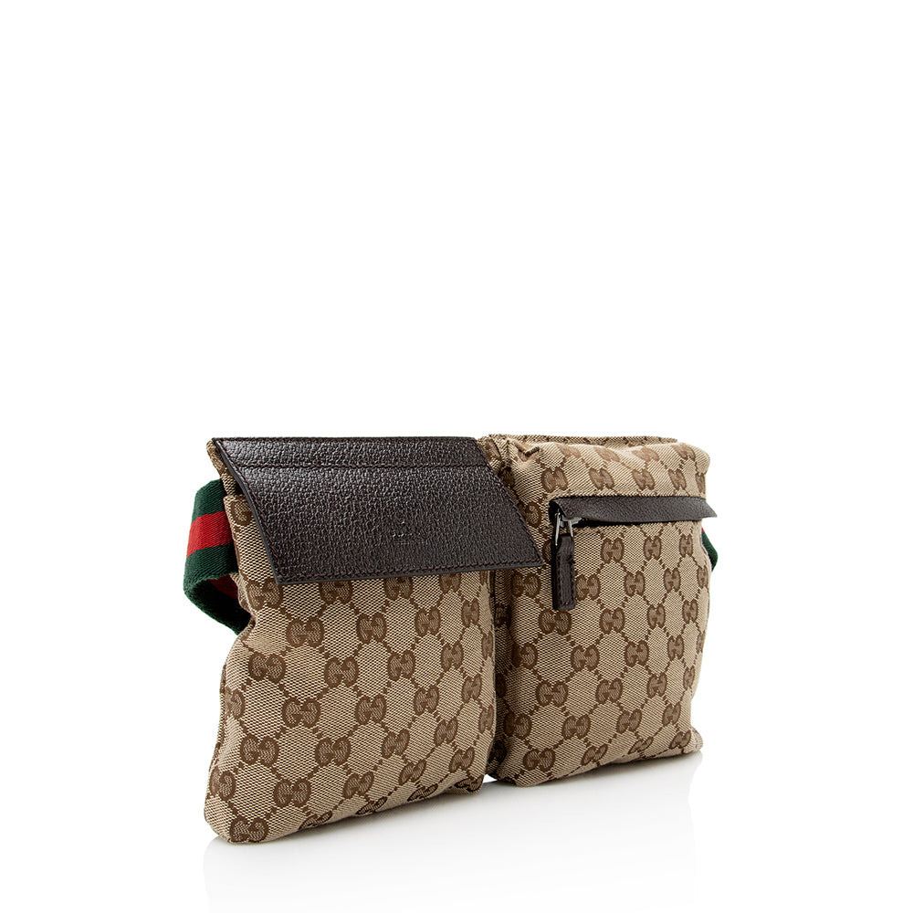 Gucci GG Canvas Web Belt Bag (SHF-18769)