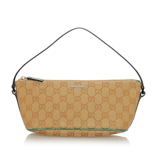 Gucci GG Canvas Boat Baguette (SHG-27207)