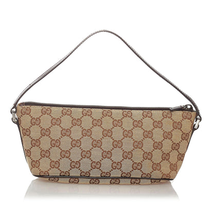 Gucci GG Canvas Boat Baguette (SHG-27260)