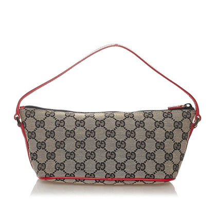 Gucci GG Canvas Boat Baguette (SHG-27261)