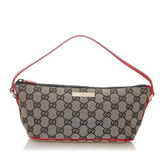 Gucci GG Canvas Boat Baguette (SHG-27261)