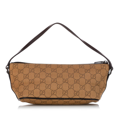 Gucci GG Canvas Boat Baguette (SHG-27601)