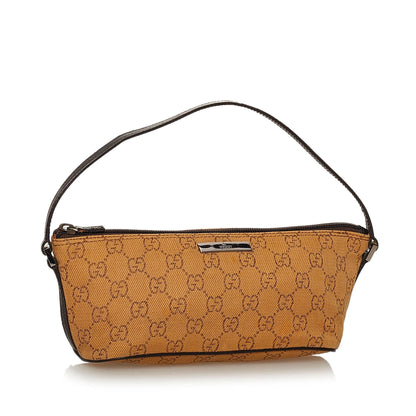 Gucci GG Canvas Boat Baguette (SHG-28627)