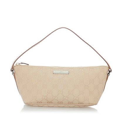 Gucci GG Canvas Boat Baguette (SHG-33165)