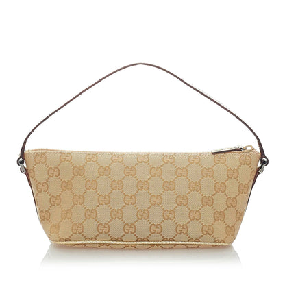 Gucci GG Canvas Boat Baguette (SHG-33179)