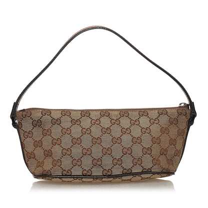 Gucci GG Canvas Boat Baguette (SHG-33224)