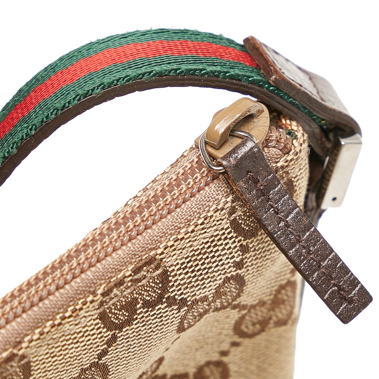 Gucci GG Canvas Boat Baguette (SHG-33224)