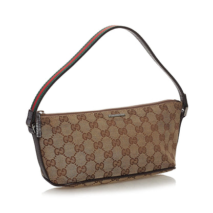 Gucci GG Canvas Boat Baguette (SHG-33224)