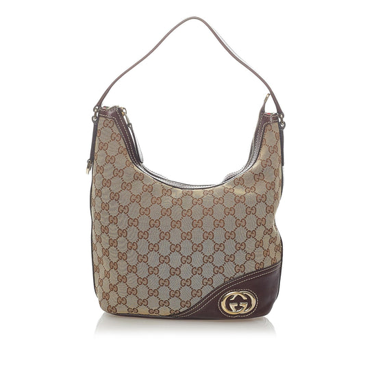 Gucci GG Canvas Britt Shoulder Bag (SHG-33188)