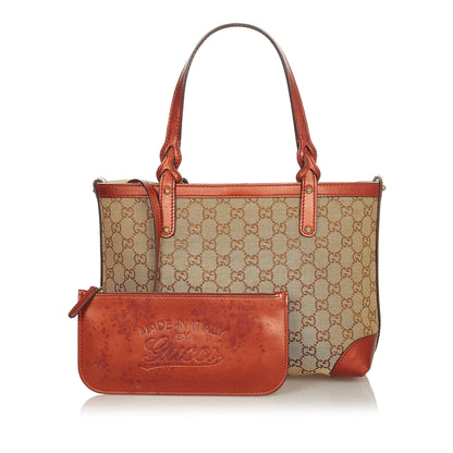 Gucci GG Canvas Craft Tote Bag (SHG-26288)