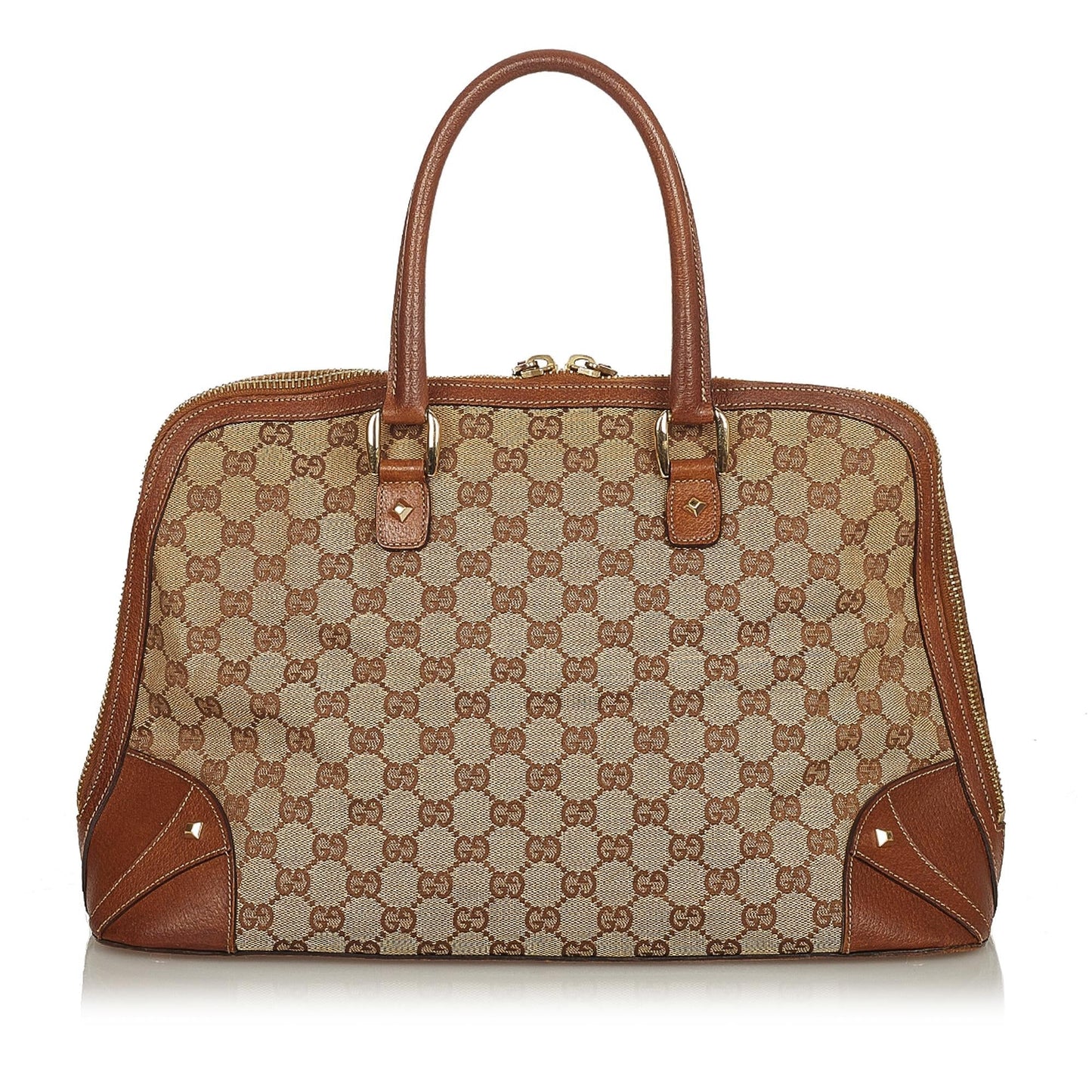 Gucci GG Canvas Dome Nail Handbag (SHG-25305)