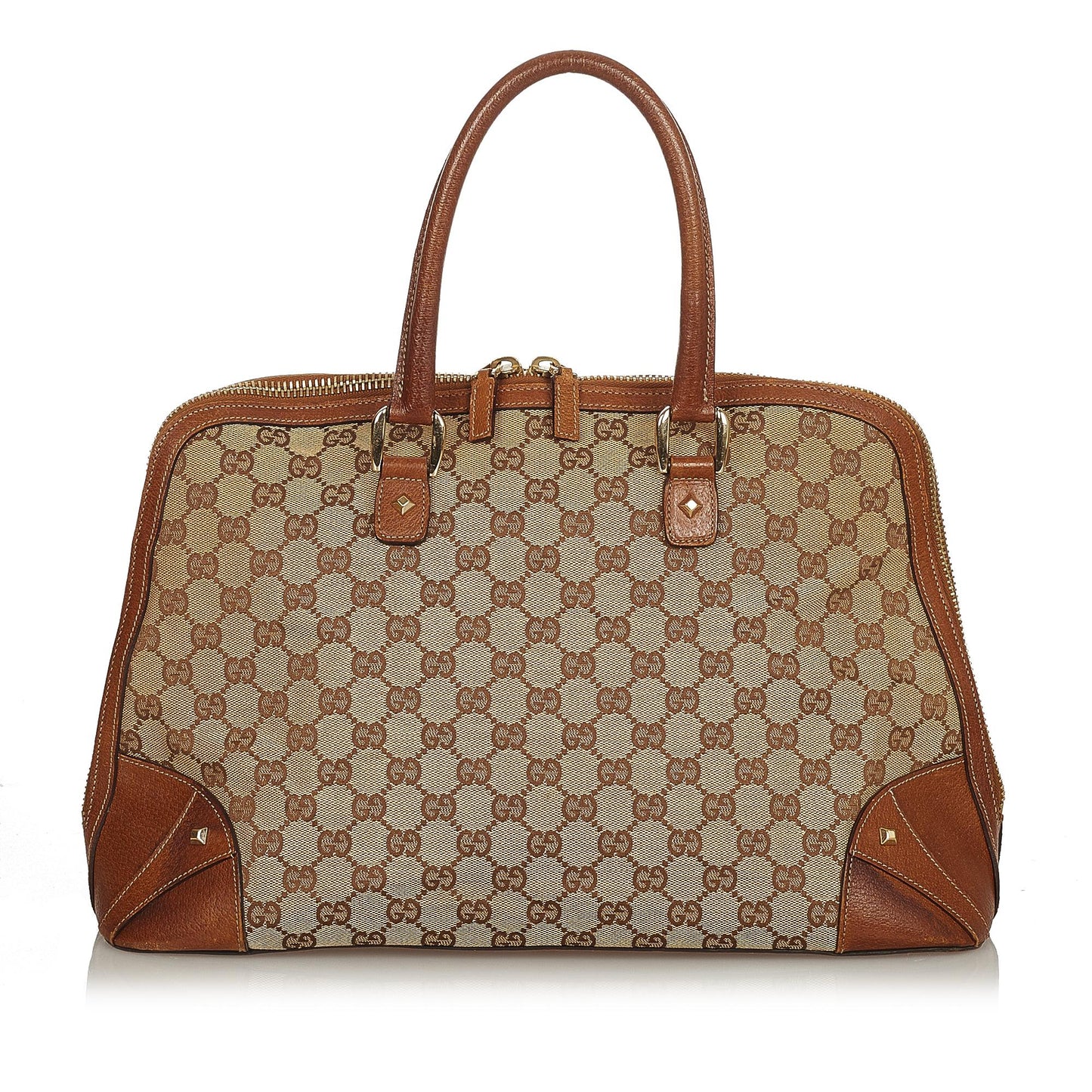 Gucci GG Canvas Dome Nail Handbag (SHG-25305)