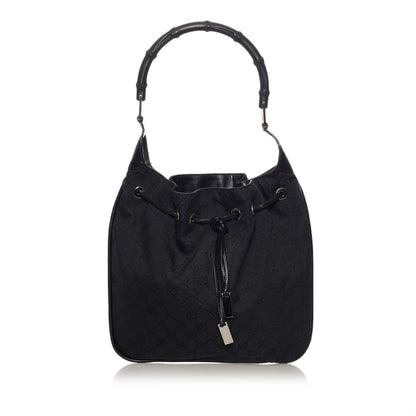 Gucci GG Canvas Drawstring Hobo Bag (SHG-33033)