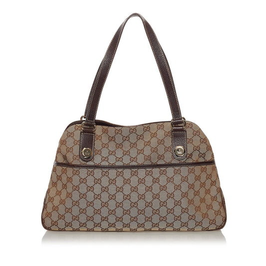 Gucci GG Canvas Eclipse Shoulder Bag (SHG-33703)