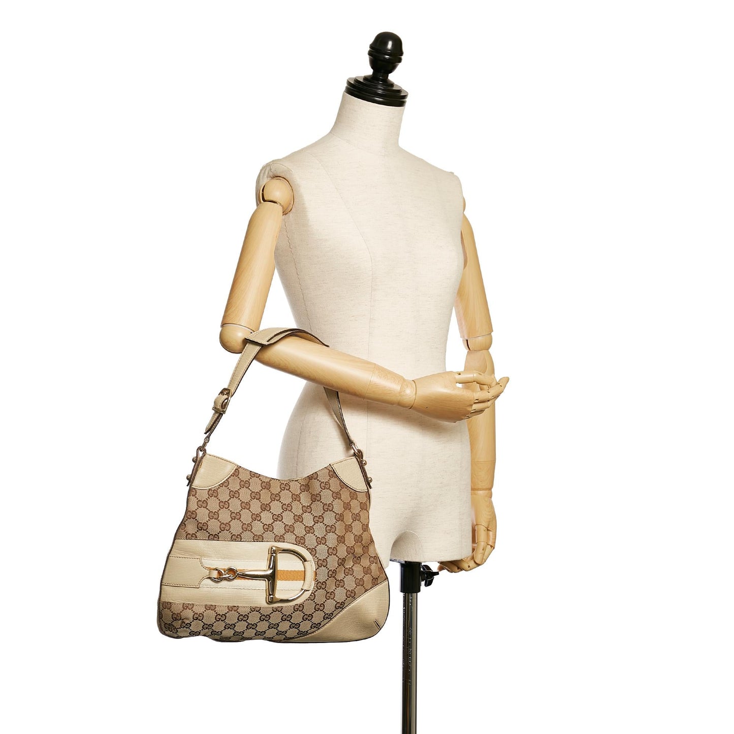 Gucci GG Canvas Hasler Shoulder Bag (SHG-33637)