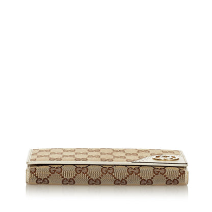 Gucci GG Canvas Interlocking G Long Wallet (SHG-28727)