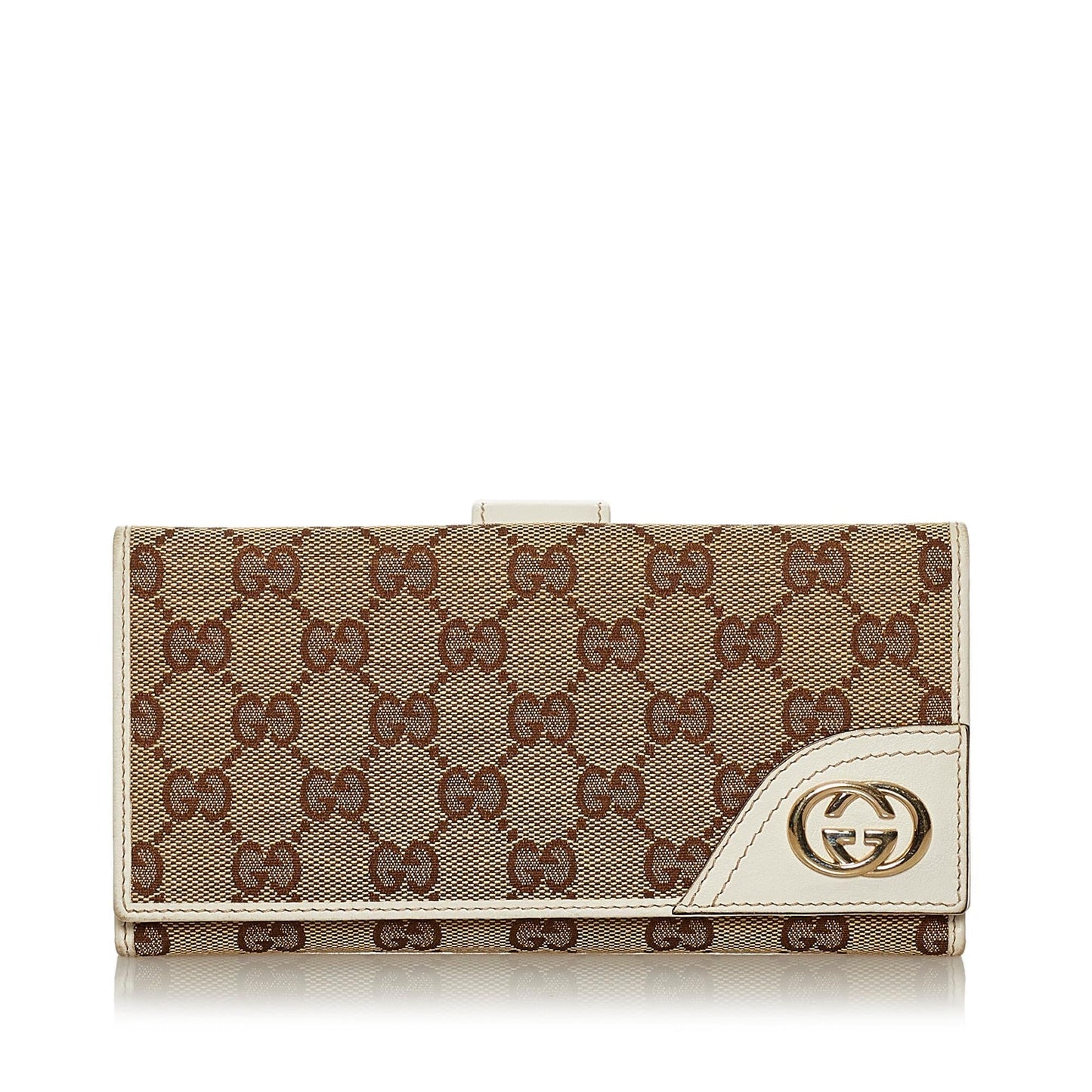 Gucci GG Canvas Interlocking G Long Wallet (SHG-28727)