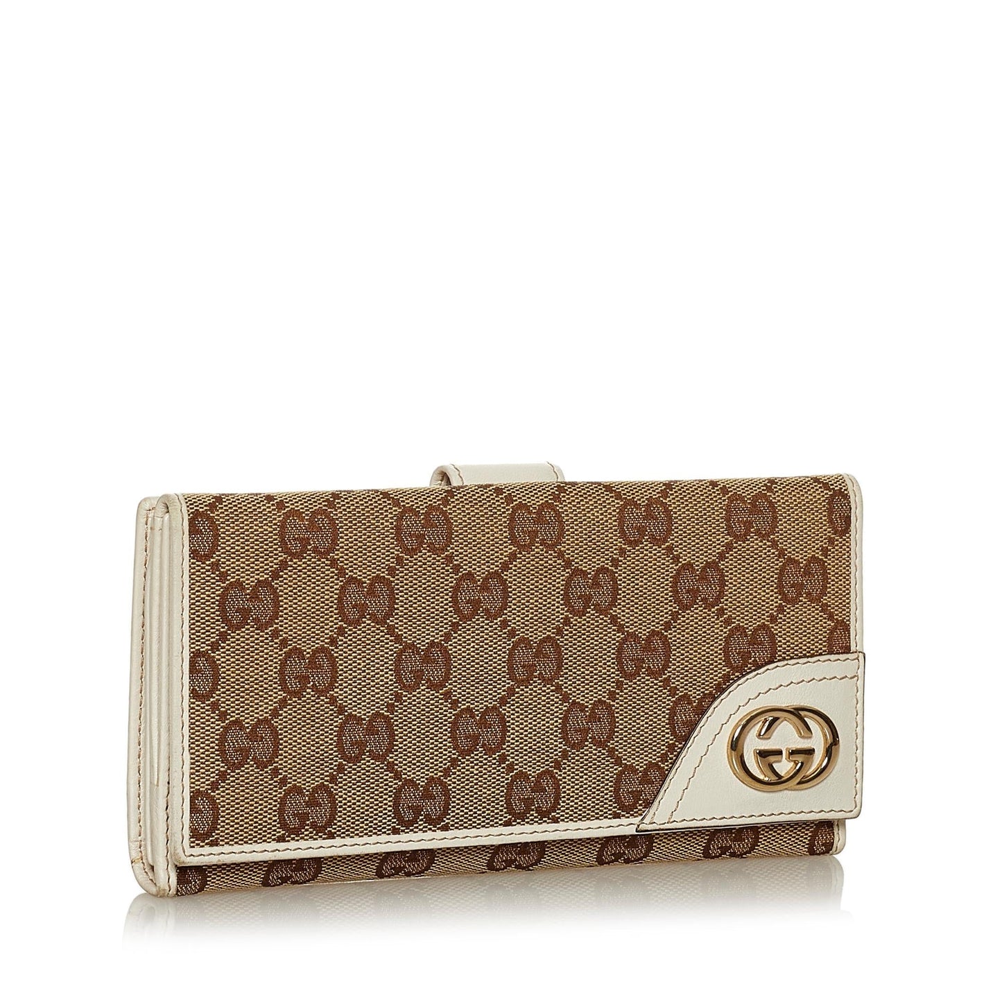 Gucci GG Canvas Interlocking G Long Wallet (SHG-28727)