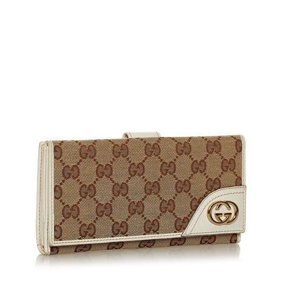 Gucci GG Canvas Interlocking G Long Wallet (SHG-28727)