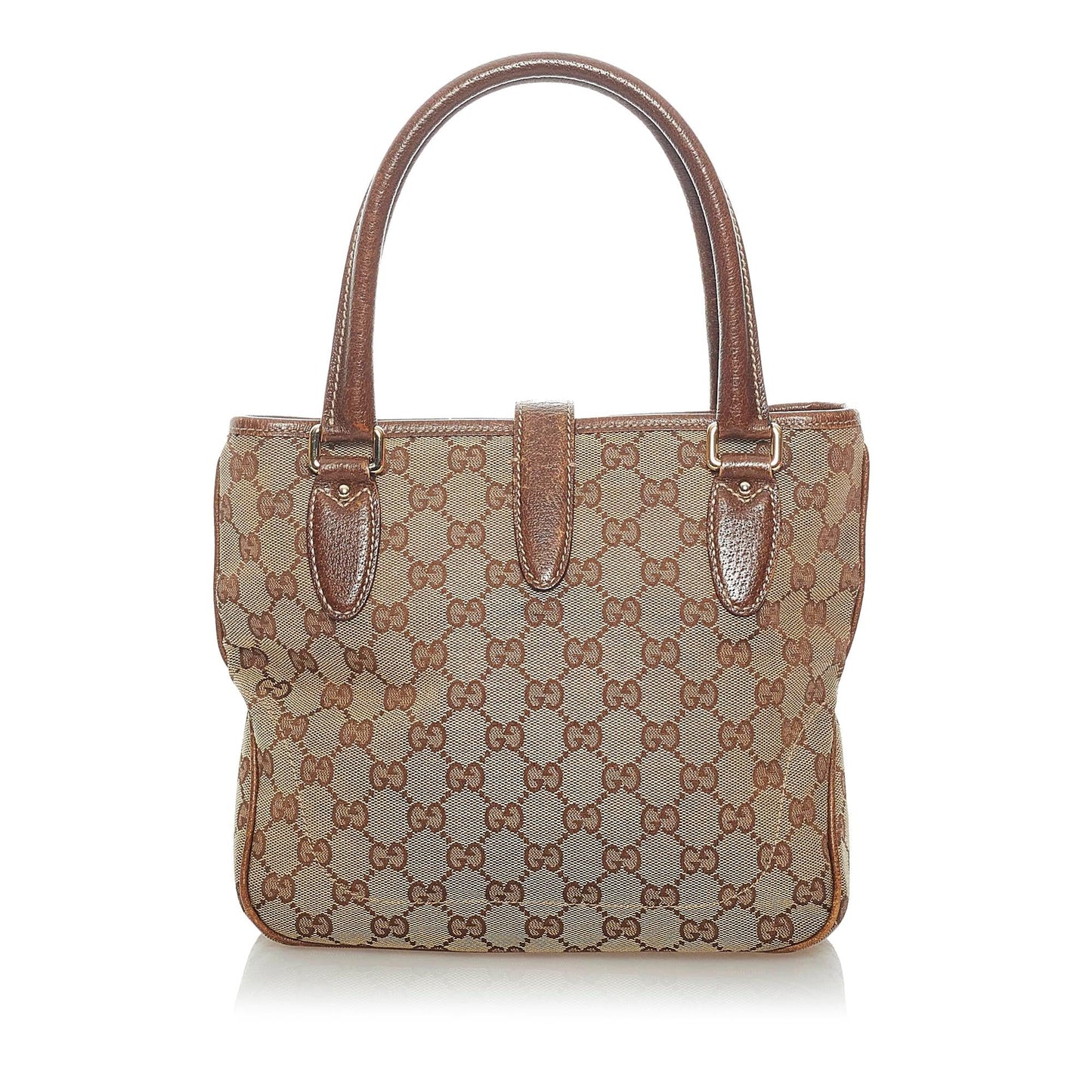 Gucci GG Canvas Jackie Piston Lock Tote Bag (SHG-33050)