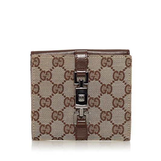 Gucci GG Canvas Jackie Wallet (SHG-33728)