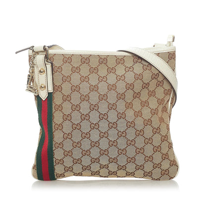 Gucci GG Canvas Jolicoeur Crossbody Bag (SHG-32953)