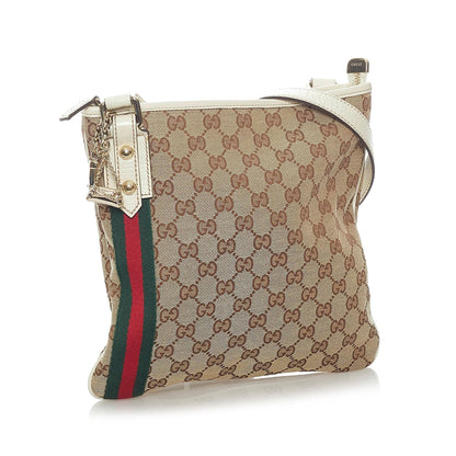 Gucci GG Canvas Jolicoeur Crossbody Bag (SHG-32953)