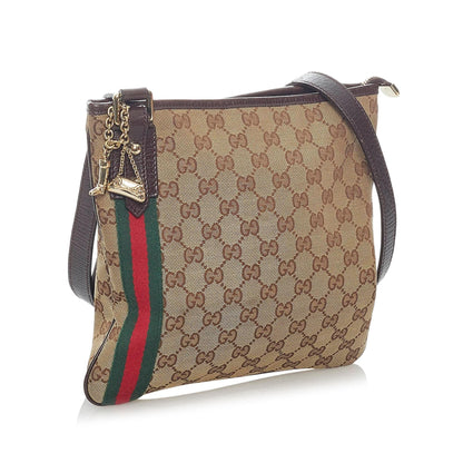 Gucci GG Canvas Jolicoeur Crossbody Bag (SHG-33077)