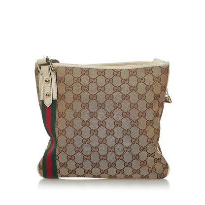 Gucci GG Canvas Jolicoeur Crossbody Bag (SHG-33826)