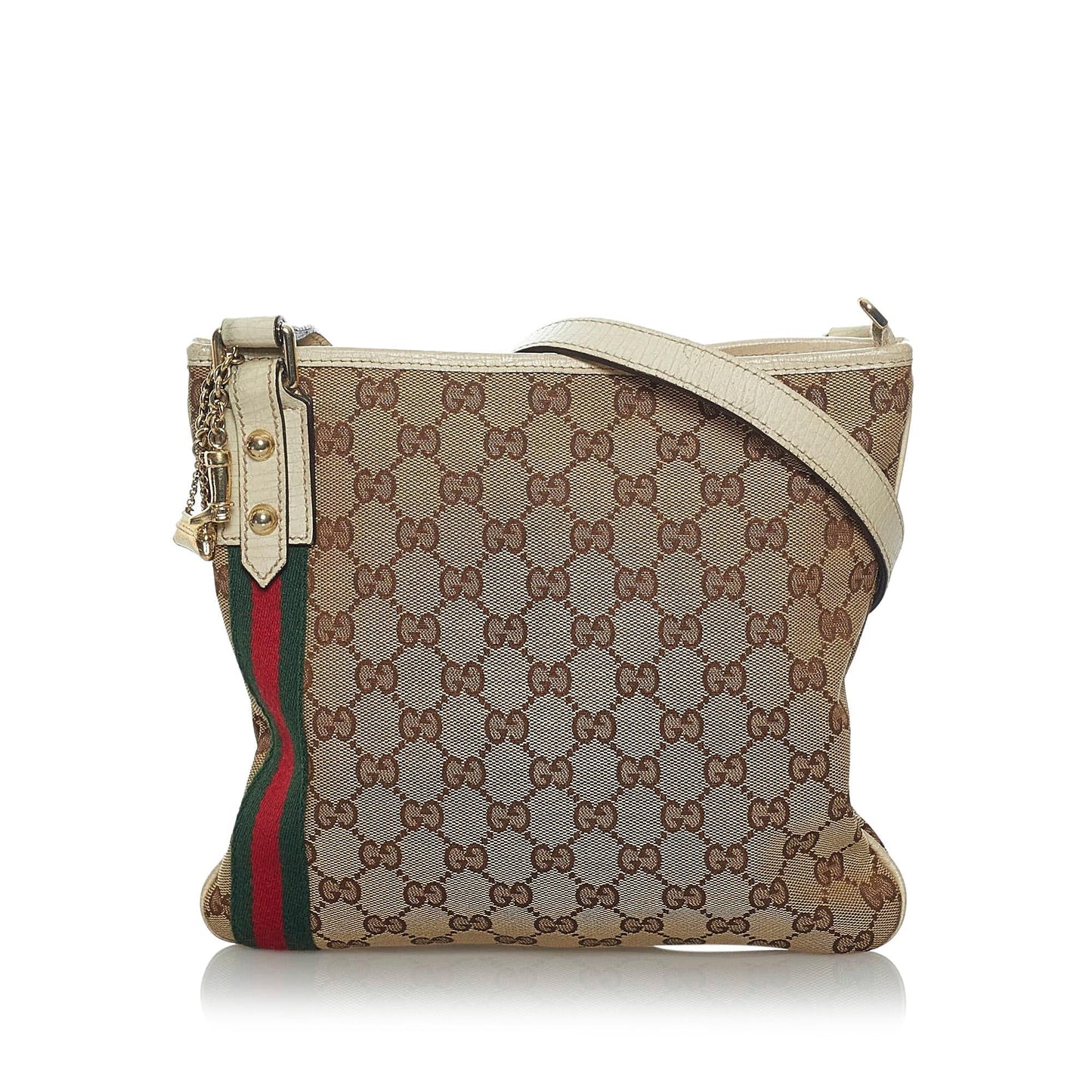 Gucci GG Canvas Jolicoeur Crossbody Bag (SHG-33826)