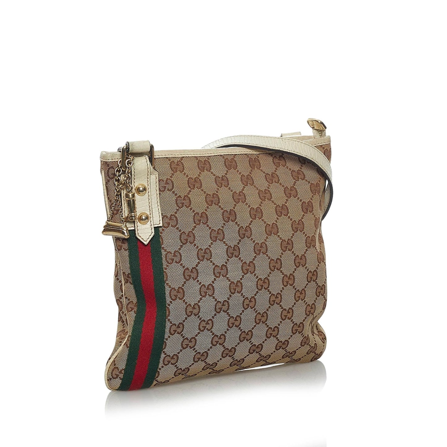 Gucci GG Canvas Jolicoeur Crossbody Bag (SHG-33826)