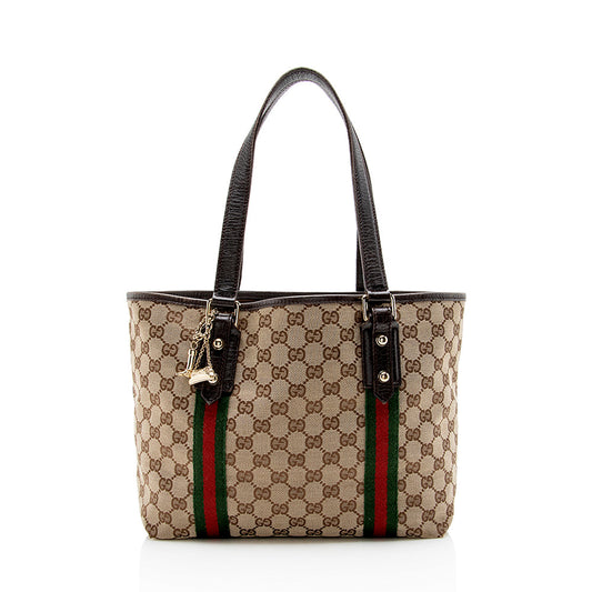 Gucci GG Canvas Jolicoeur Medium Tote (SHF-15459)