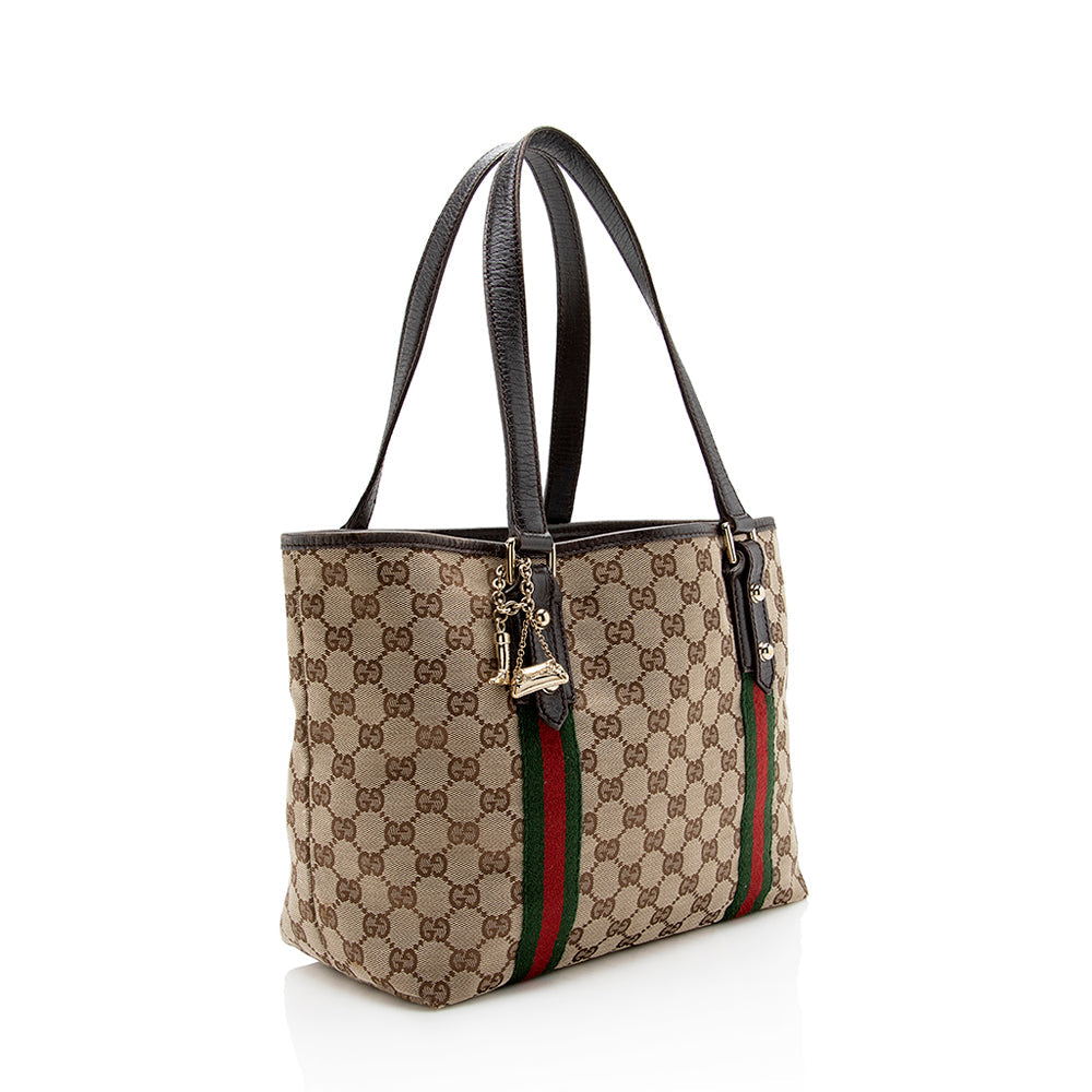 Gucci GG Canvas Jolicoeur Medium Tote (SHF-15459)