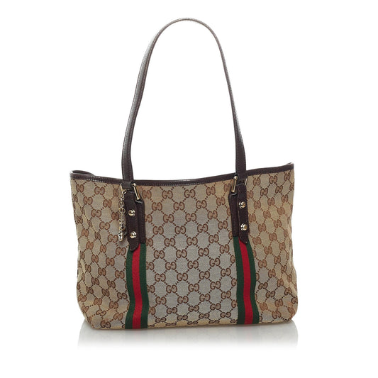 Gucci GG Canvas Jolicoeur Tote Bag (SHG-33679)