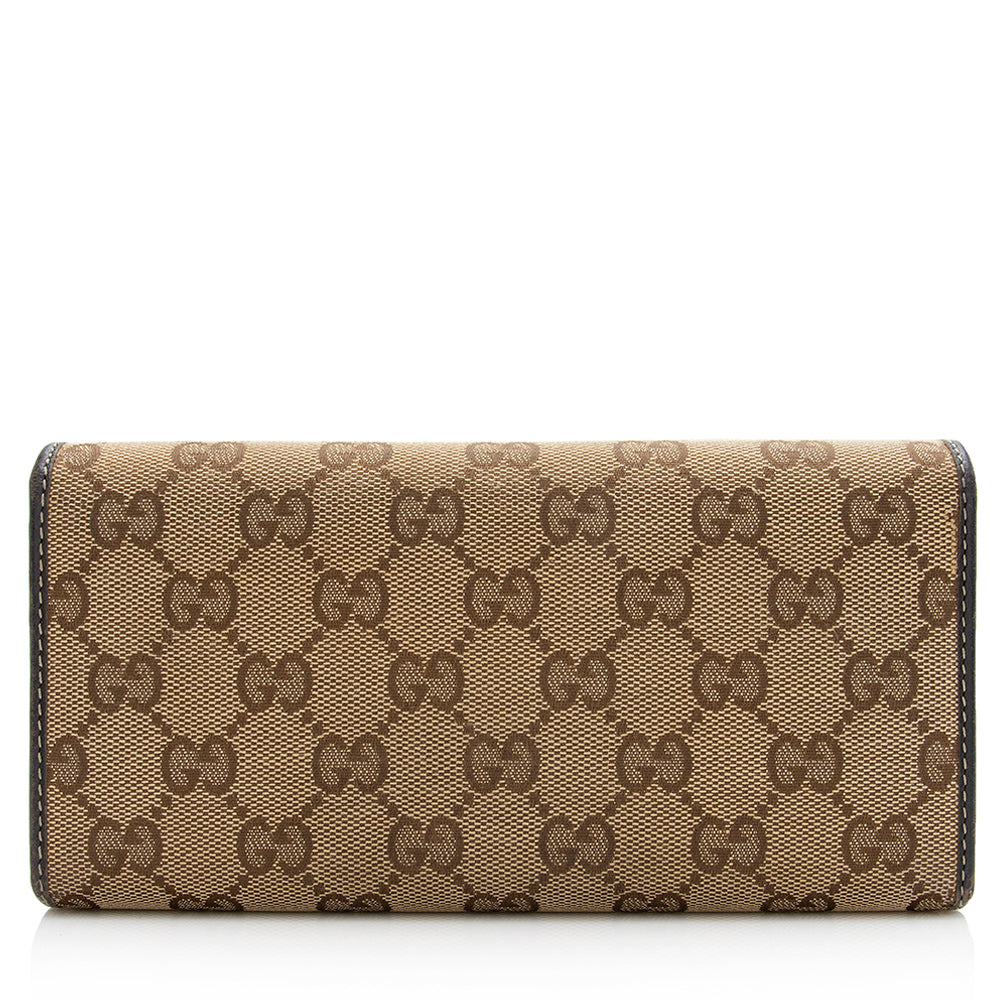 Gucci GG Canvas Britt Logo Wallet (SHF-21129)