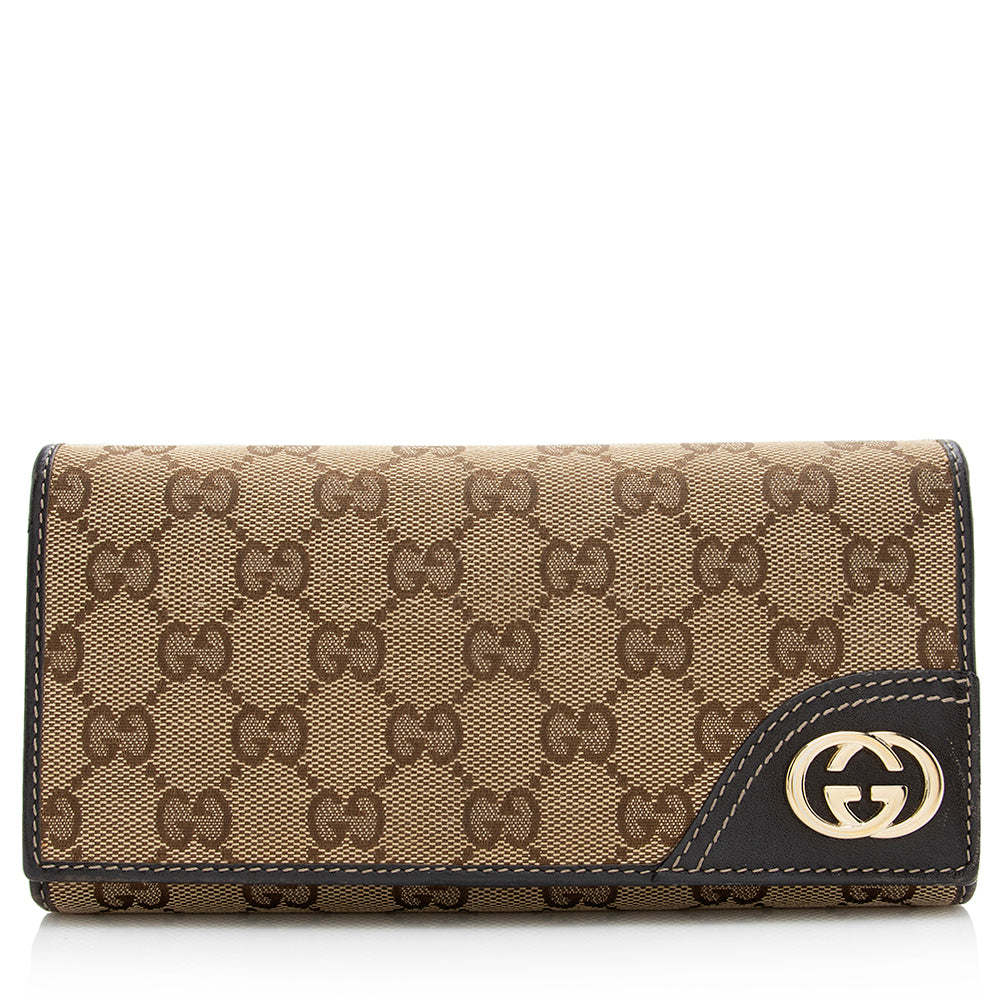 Gucci GG Canvas Britt Logo Wallet (SHF-21129)