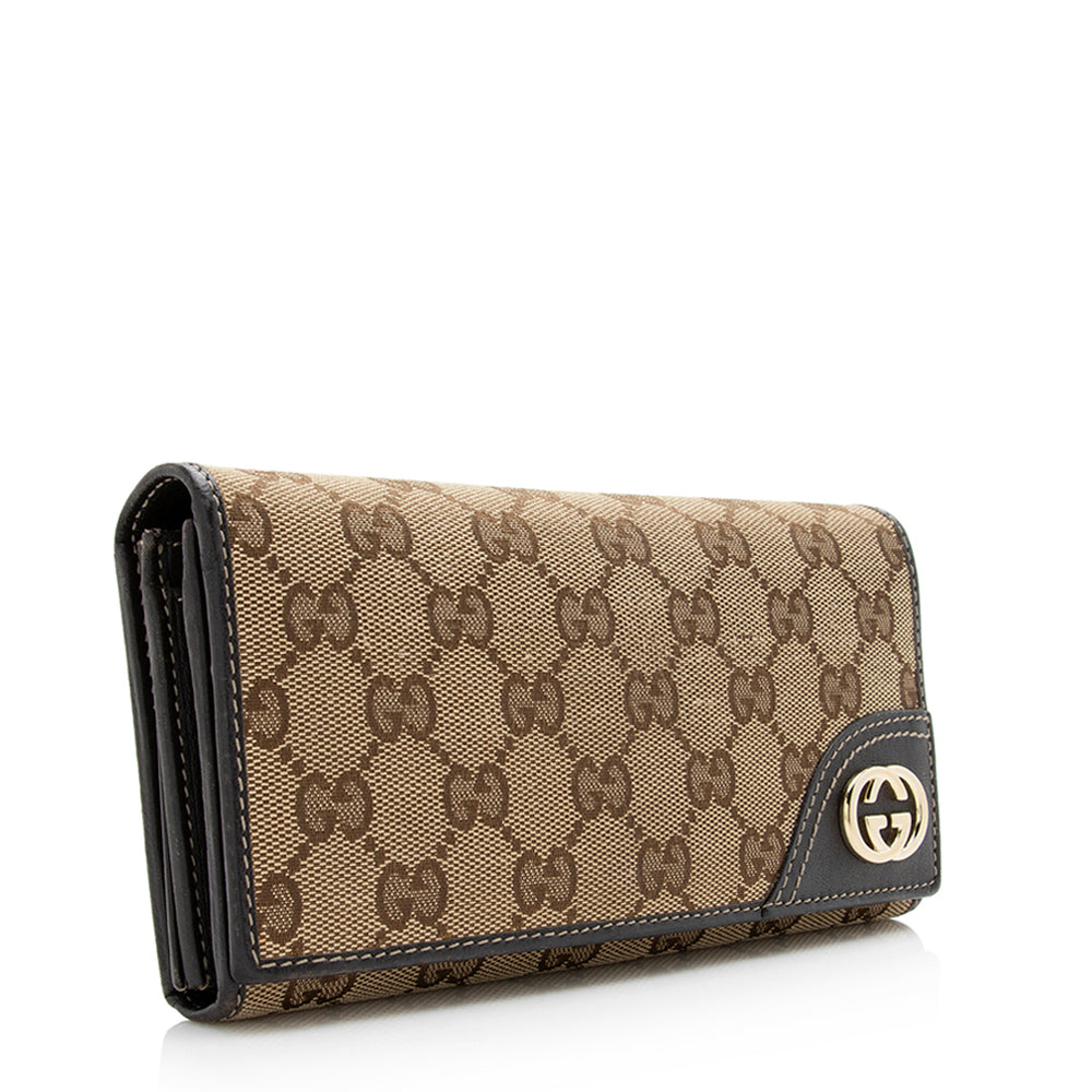 Gucci GG Canvas Britt Logo Wallet (SHF-21129)